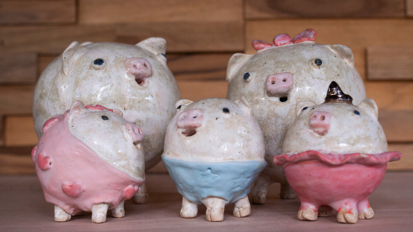 Wigglet Pig Family